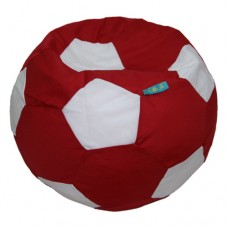 Soccer Small - White and Red Polyester